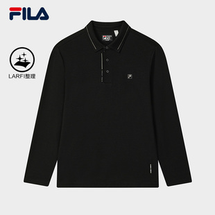 斐乐官方男子针织长袖 2025秋季 FILA POLO衫 休闲基础上衣 新款 时尚