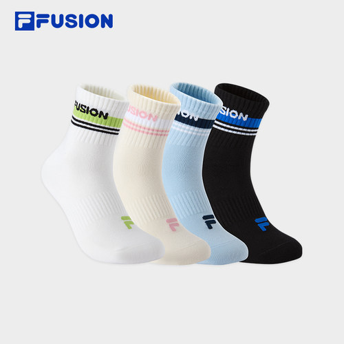 FILAFUSION斐乐潮牌中腰袜