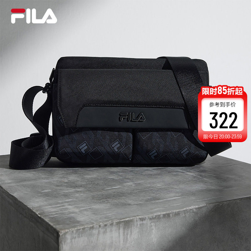【黑武士】FILA 斐乐官方男挎包健身休闲随身通勤单肩包斜挎包包