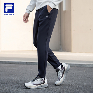 斐乐官方男士 基础简约健身运动直筒裤 针织长裤 款 冬季 FILA
