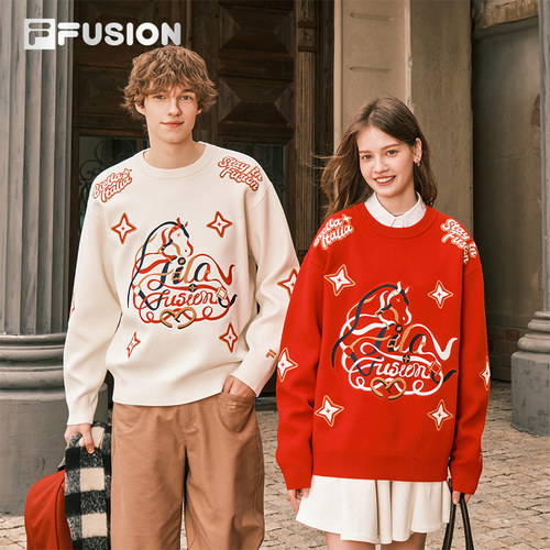 FILAFUSION斐乐潮牌编织衫