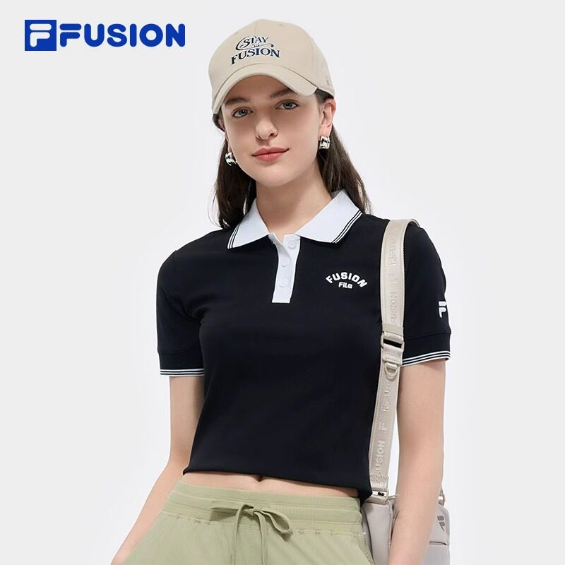 FILAFUSION斐乐女子短袖POLO