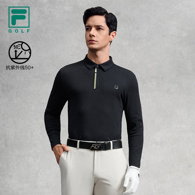 FILA斐乐针织长袖POLO衫