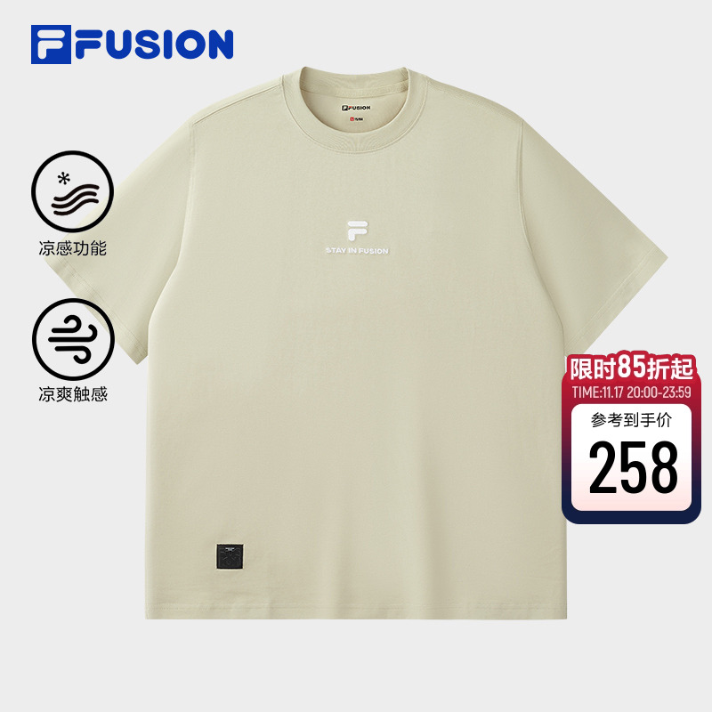 FILAFUSION斐乐男士针织短袖衫