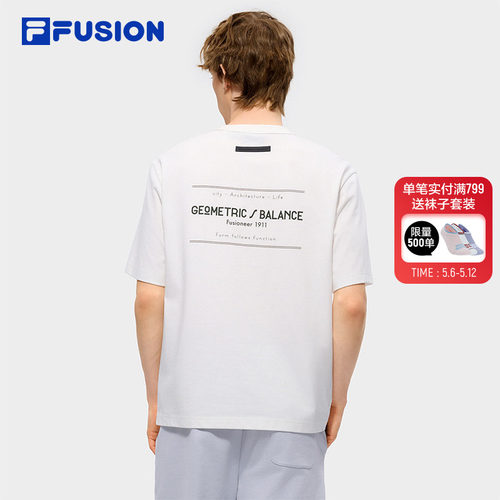FILAFUSION斐乐男子短袖T