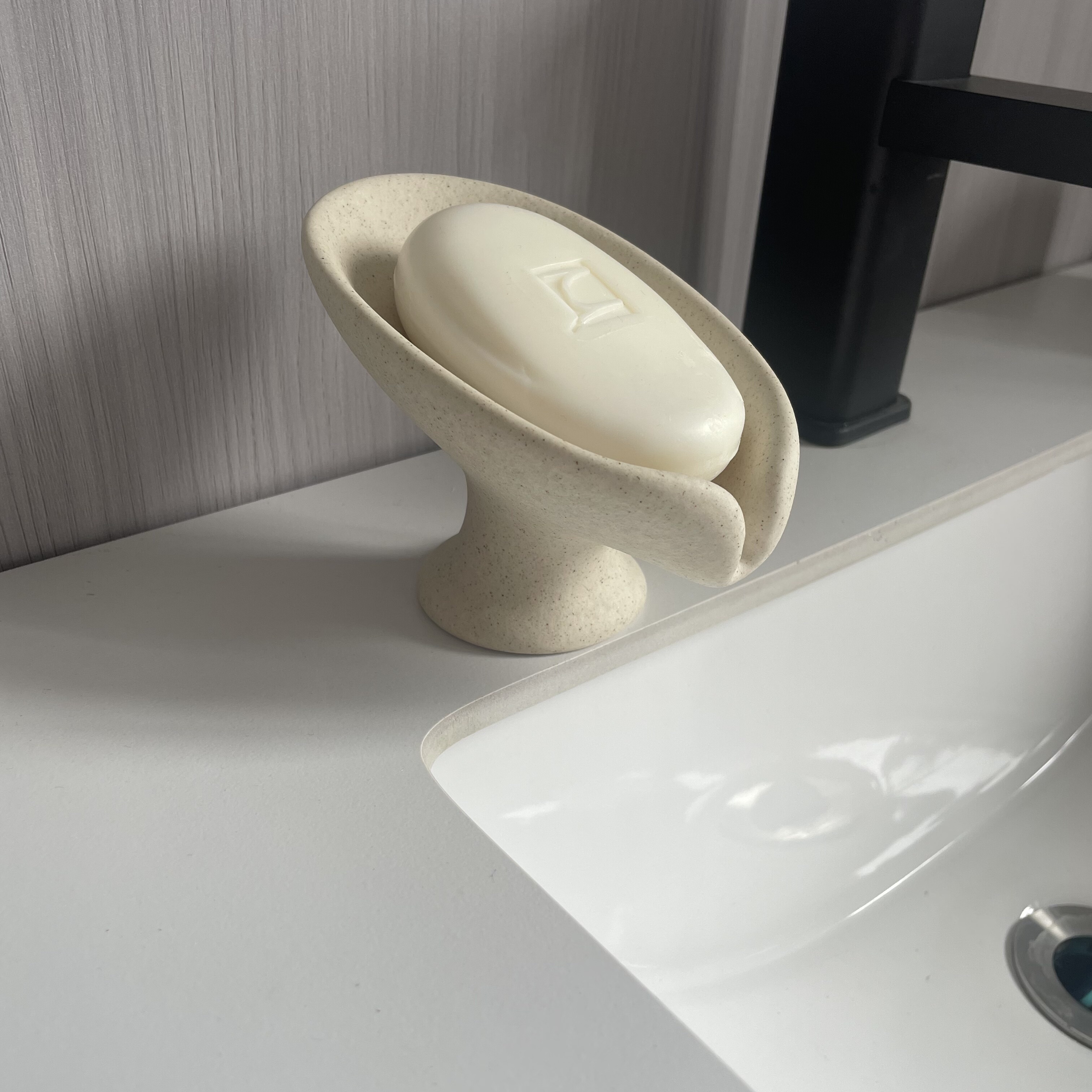 陶瓷沙色质感香皂盒皂托酒店民宿家用洗手间台面高脚沥水皂碟,家庭/个人清洁工具,皂盒,淘宝优惠券,粉丝福利购,淘宝优惠卷