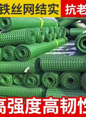 优质绿色塑料网格围栏网加密户外家用防护果园菜地爬藤拦鸡养殖网