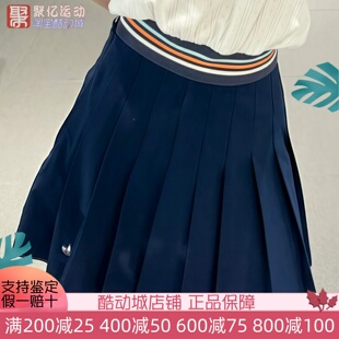 阿迪达斯三叶草女夏季 JC6771 学院风百褶裙半身短裙高尔夫运动裙裤