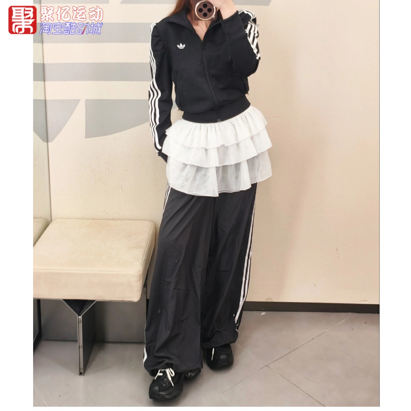 阿迪达斯女子芭蕾风屁帘阔腿运动长裤套装 KS1430 1431 1362 1363,运动服/休闲服装,运动长裤,淘宝优惠券,粉丝福利购,淘宝优惠卷