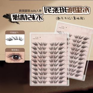 卷薄片柔软不朽单簇假睫毛小布里斯班翘初学者隐形情缘新手