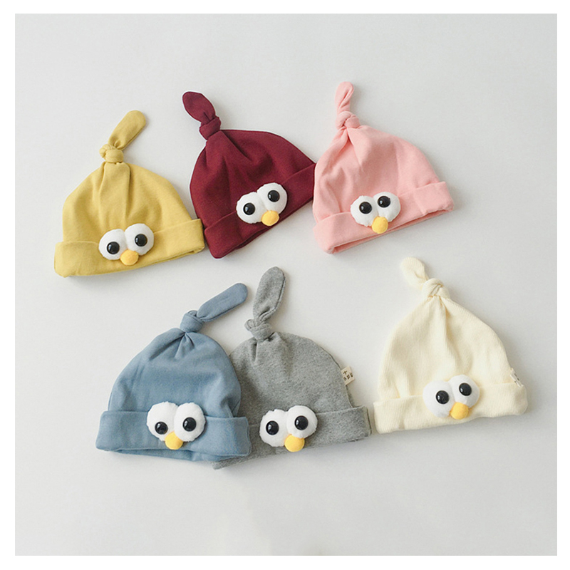 胎帽秋冬季可爱超萌初生护卤门