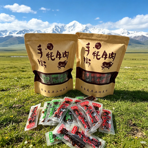 香格里拉风味手撕牦牛肉散装碎块麻辣酱卤牛肉休闲零食即食半风干