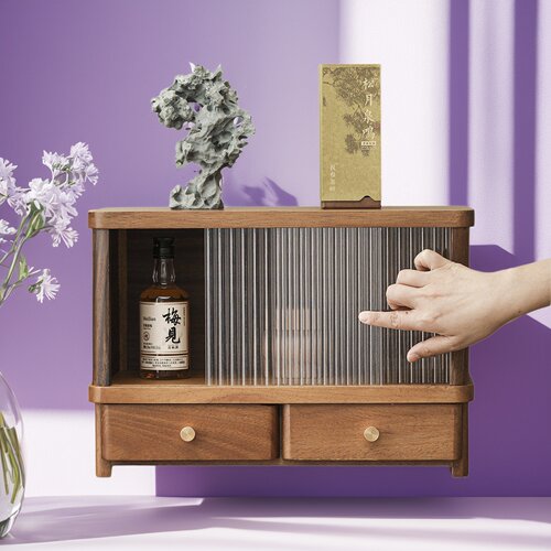 复古多层紫砂壶博古架