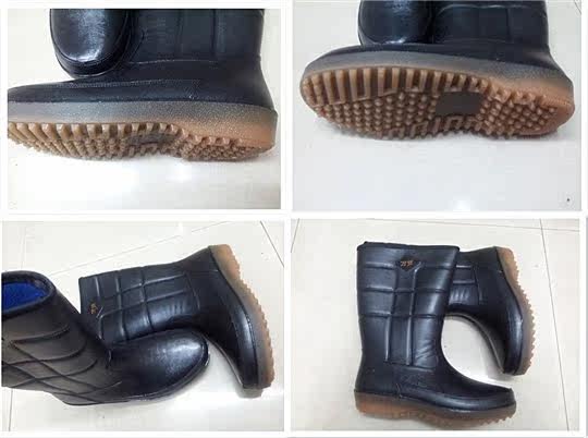 Chaussures - bottes caoutchouc homme pour hiver - semelle tendon - Ref 960873 Image 3
