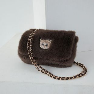 2025新款 现货限量款 毛绒猫咪手提斜挎单肩包 代购 Paul&Joe日本正品