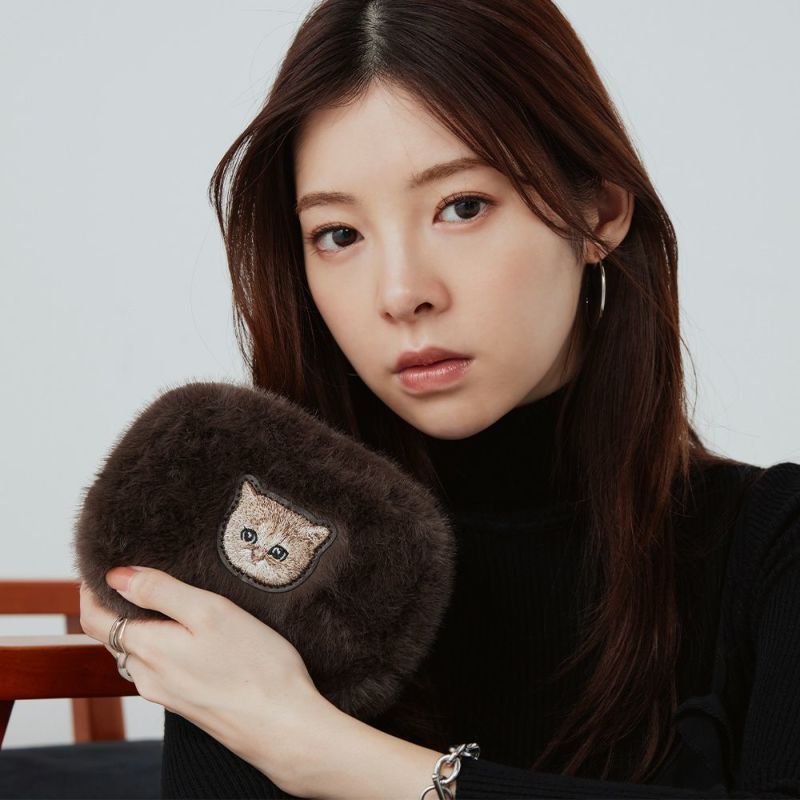 Paul&Joe限量猫咪秋冬毛绒化妆包