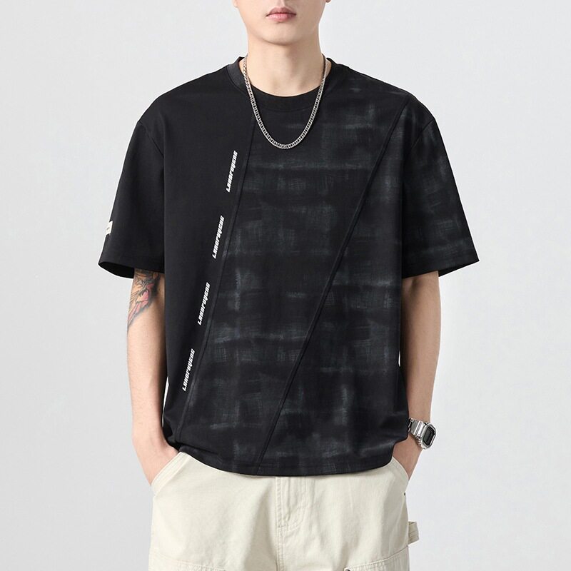 2026新款大码高端衣服男士潮牌拼