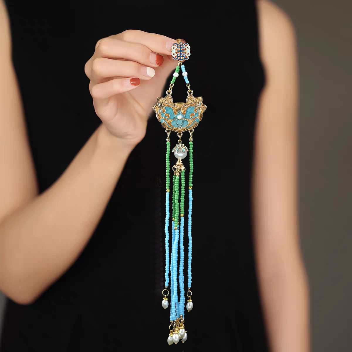 旗袍压襟女古风汉服禁步腰饰精致流苏百搭烧蓝马面裙配饰古典胸花,饰品/流行首饰/时尚饰品新,压襟挂件,淘宝优惠券,粉丝福利购,淘宝优惠卷