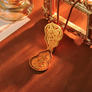 韦雪同款君佩葫芦项链镶钻招财守护神吊坠立体新款轻奢不掉色挂坠