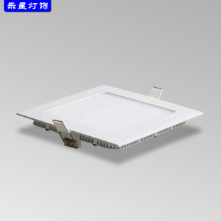 厨房吸顶灯卫生间浴室灯具过道灯面板灯暗装 方形LED厨卫灯嵌入式
