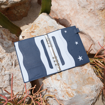 蓝色海洋星空活页手帐本