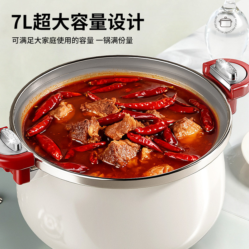 荣事达陶瓷微压锅汤锅家用炖锅炖肉煲汤锅不粘钛锅电磁炉煤气通用