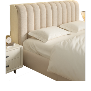 床头罩套2026年新款四季通用加厚夹棉高级感木床靠背软包防尘罩