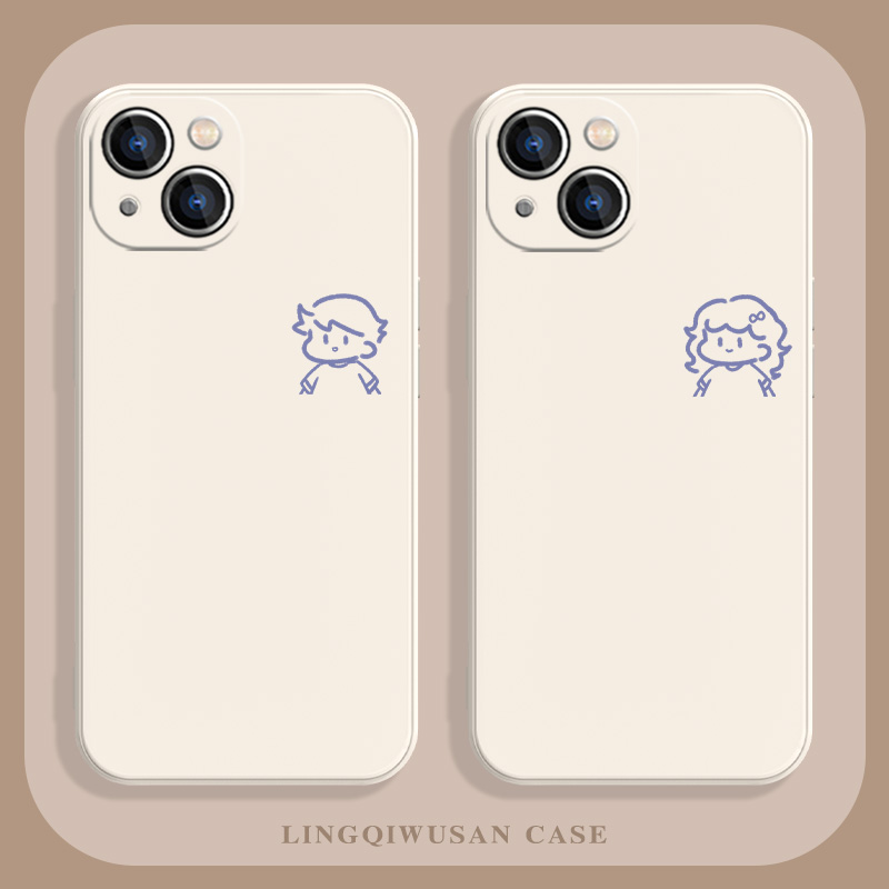 适用苹果iphone硅胶情侣手机壳