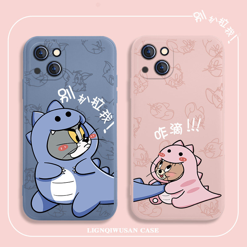苹果13手机壳恐龙14promax情侣款iPhone15秀恩爱12搞怪11新款xsxmax硅胶7plus套8p全包se3防摔mini适用xr套xs使用感如何?