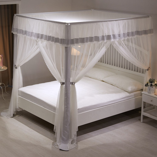 三开门落地式公主风加密宫廷蚊帐