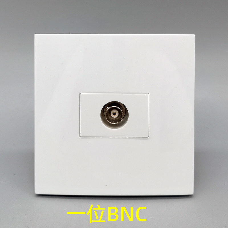 86型一位BNC监控焊接插座面板探头摄像头BNC插座 探头监控插座