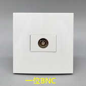 86型一位BNC监控焊接插座面板探头摄像头BNC插座 探头监控插座