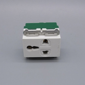 120型大多三孔电源46 二孔插线10A占两位 28mm模块五孔二三插电源