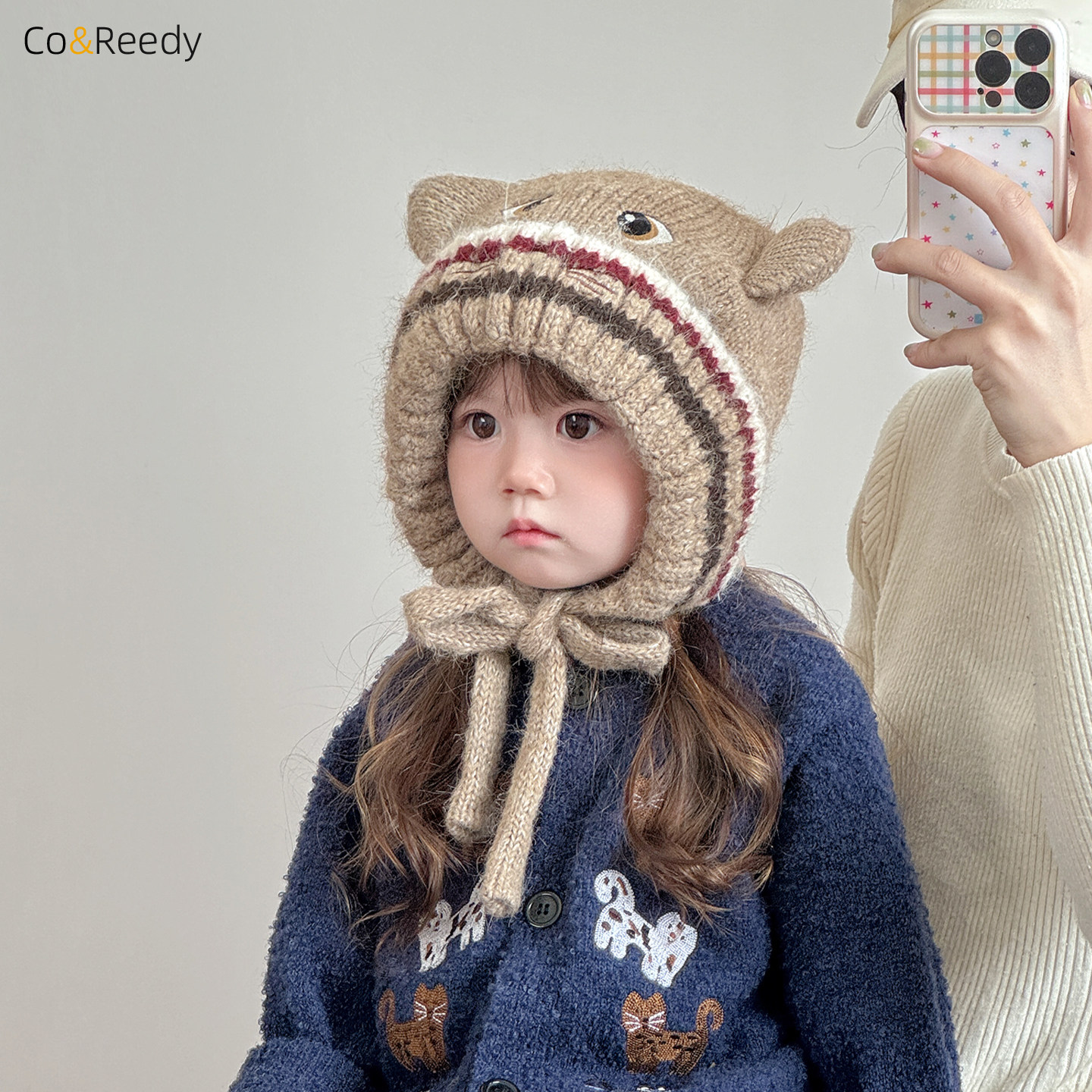 冬季男女童猫咪护耳保暖防风帽