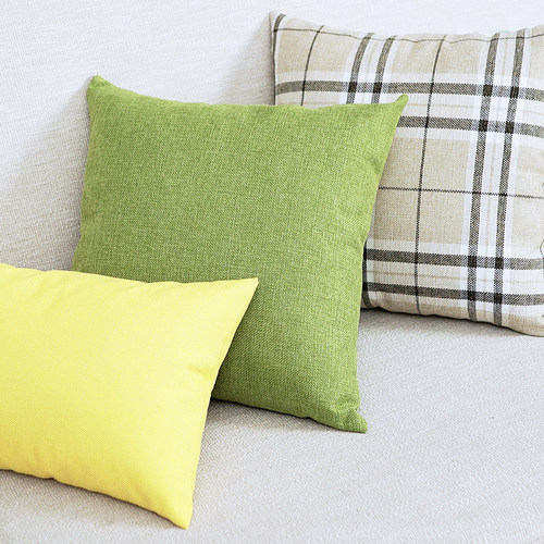 亚麻布艺抱枕腰枕床头靠垫靠背