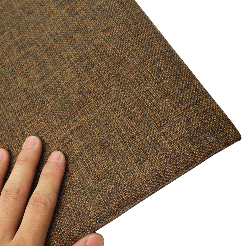 深棕色亚麻布料锦兔沙发