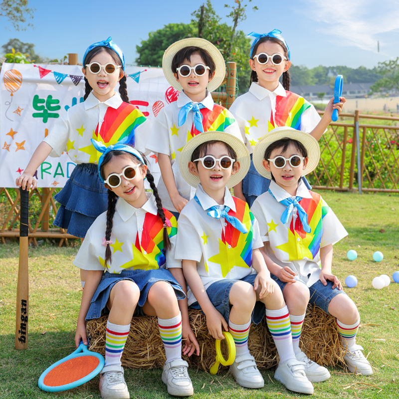 儿童演出服少儿2025新款表演服小学生跳舞幼儿园毕业季初中合唱服