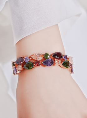 2025新款轻奢小众设计感彩锆手镯