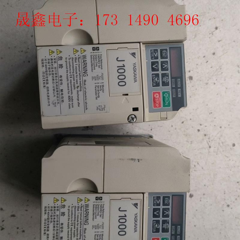 安川J1000-1.5KW重载变频器两台,380V,自定【询价产品】