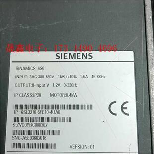 询价产品 SIMENSV90伺服驱动器400W 两个