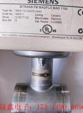 SIMENS电磁流量计,MAG1100,DN25,原标,好如图【询价产品】