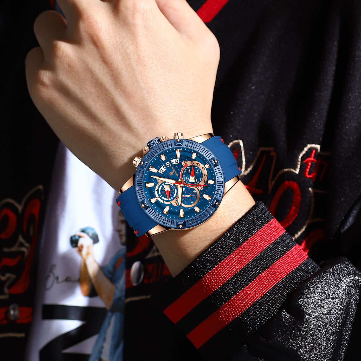 瑞士正品男士手表初高中学生男表