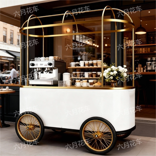 定制美陈展示车商场品牌活动布置装饰花车移动商用促销推车售卖车