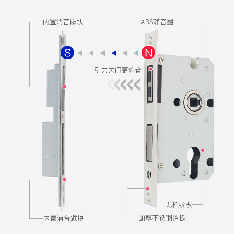 配件静音房间卧室木门通用型锁体