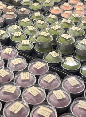 网红一次性紫色糯米糍粑雪媚娘模具烘焙包装盒大福布丁打包盒125m