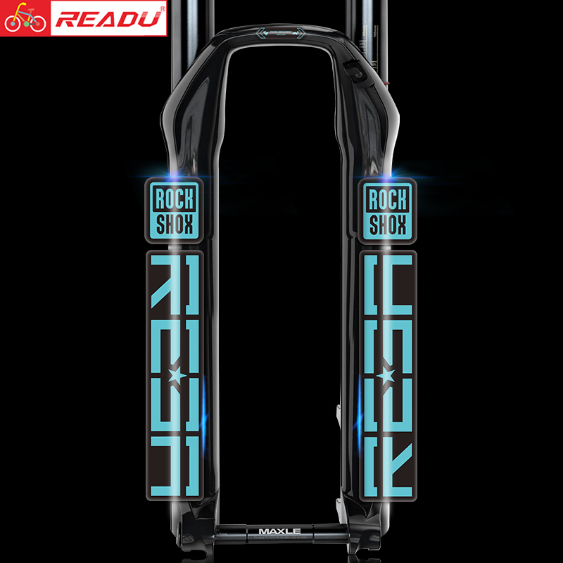 2020 rockshox reba 山地前叉贴自行车车身装饰单车前叉贴纸防水