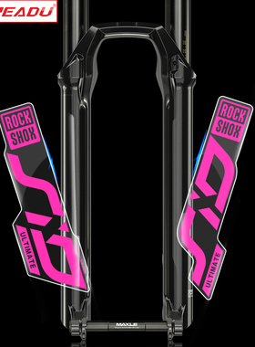 2020款rockshox sid前叉贴纸 自行车装饰山地车前叉帖防水透明底