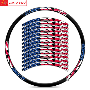 READU自行车贴纸M50M60M70M90山地车单车轮组车圈贴纸装 饰改色贴