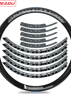 Bontrager AeolusElite35TLR公路车轮毂碳圈轮组贴自行车涂装贴纸