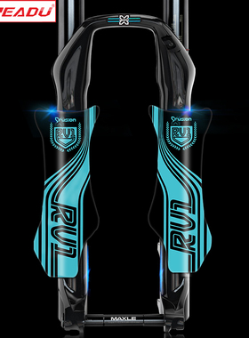 适用山地车X-fusion RV1 速降前叉贴纸 原厂27.5寸改色前叉贴